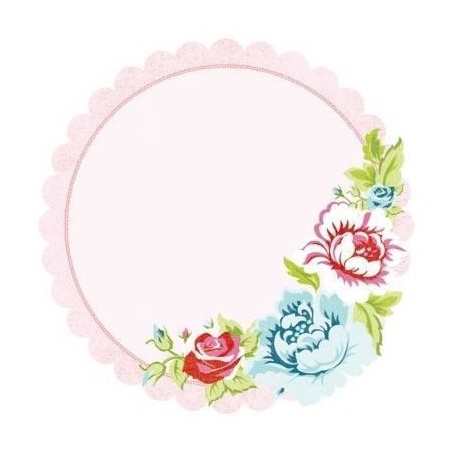 Papel scrapbooking redondo. Her Voice - Miss Nelly | L'aura Bella