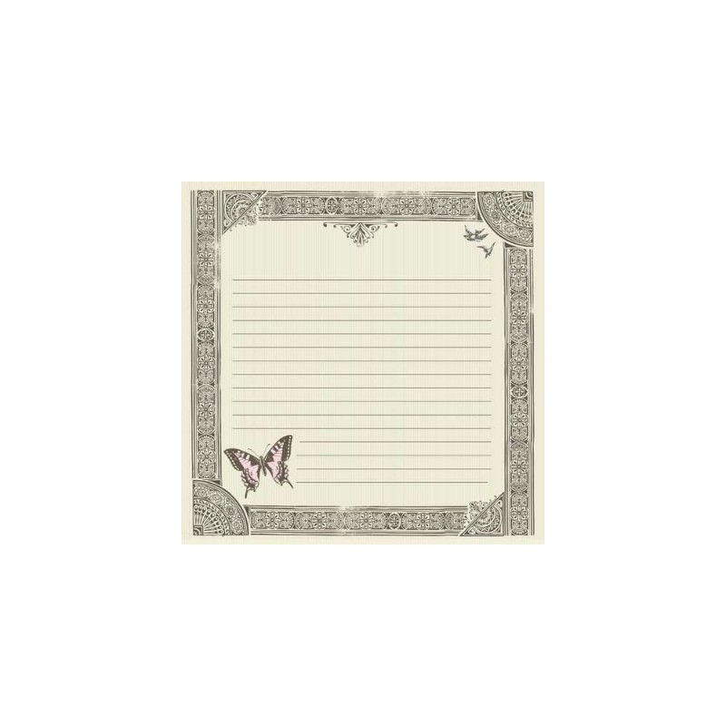 Papel de scrapbooking. Merci - Bonjour foil | L'aura Bella