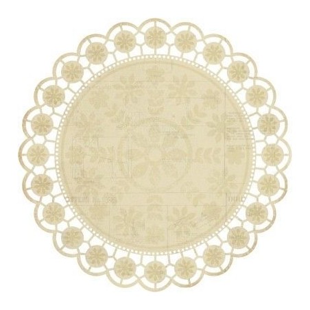 Papel Scrapbooking redondo. Lace - Madam Kaisercraft | L'aura Bella