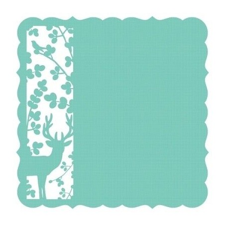 Papel Scrapbooking con forma. Meadow - Deer Hummingbird