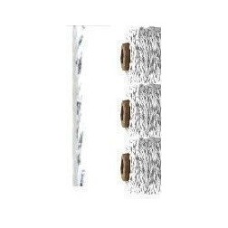 Cintas. Vivant. Cordel lurex: blanco y plata. 2mm x 50m