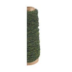 Cintas. Vivant. Cordel lurex: verde oscuro y oro. 2mm x 50m