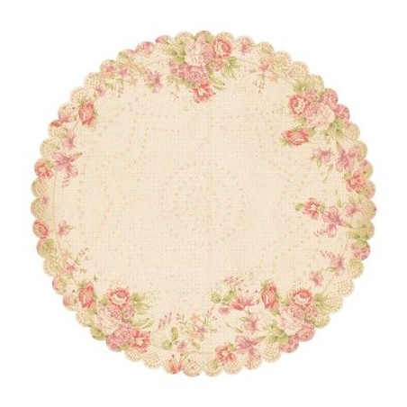 Papel scrapbooking redondo. Rummage - Miss Match