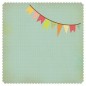 Papel scrapbooking con forma. Bunting - Save the date