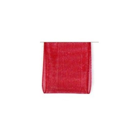Cintas. Vivant. Organza. Rojo oscuro. 50mx40mm