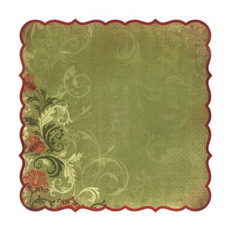 Papel scrapbooking con forma. Greetings Twig Berry | L'aura Bella