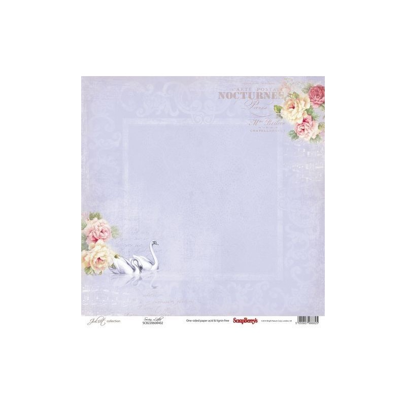 Papel. Scrapbooking. Scrapberry's. Juliet: Swan Lake (diseño por una cara)