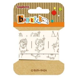 Cintas. Scrapbooking. Scrapberry's. Cinta  Basik&K: Knight 20mmx2 m