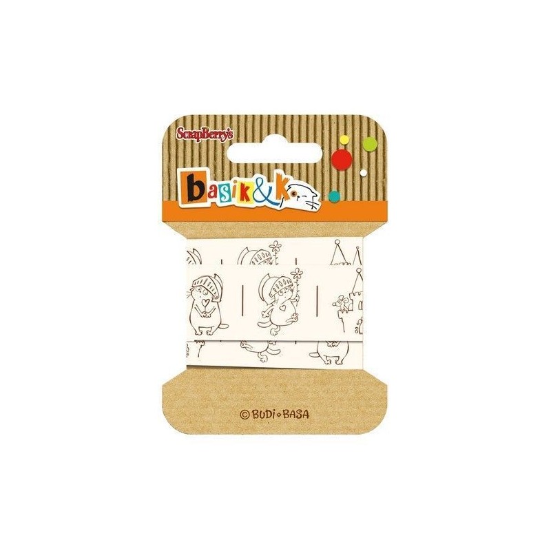 Cintas. Scrapbooking. Scrapberry's. Cinta  Basik&K: Knight 20mmx2 m
