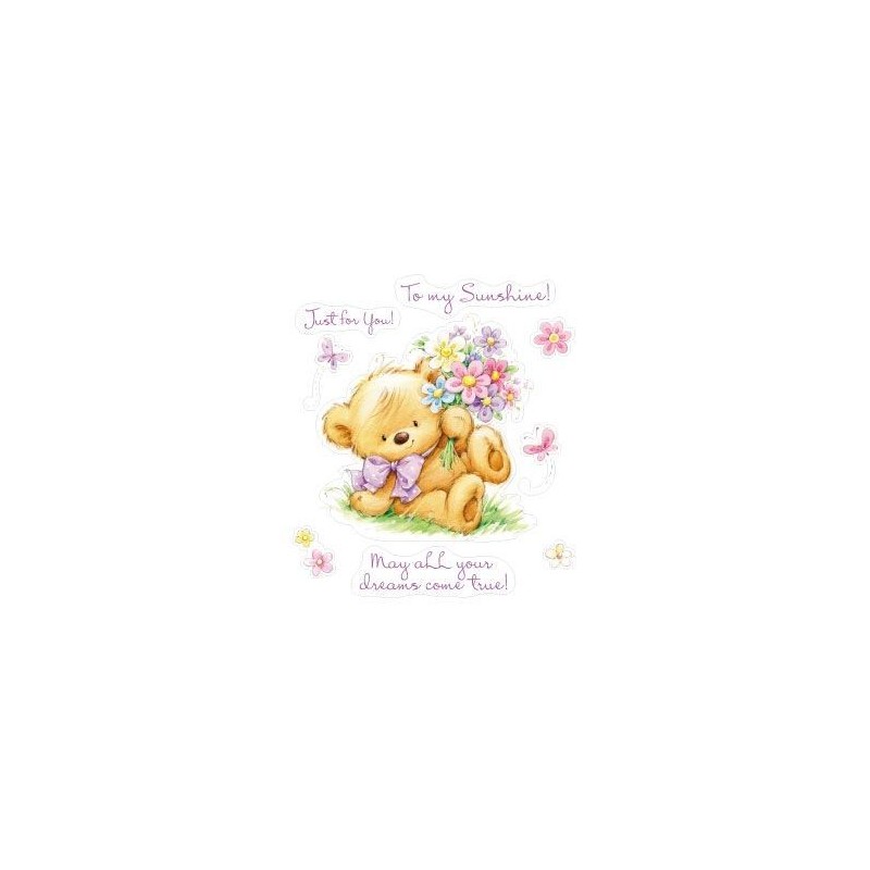 Sellos. Scrapbooking. Scrapberry's. My little Bear: Flowers