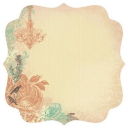Papel Scrapbooking con forma. Shimmer - Periwinkle | L'aura Bella