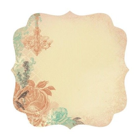 Papel Scrapbooking con forma. Shimmer - Periwinkle | L'aura Bella