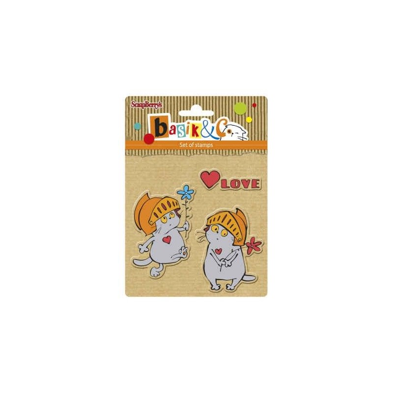Sellos. Scrapbooking. Scrapberry's. Basik's New Adventure Set of stamps (10.5*10.5cm) -  Basik's Big Date