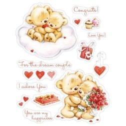 Sellos. Scrapbooking. Scrapberry's. My little Bear:  Pareja enamorada