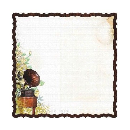 Papel Scrapbooking con forma. Chives- Pickled