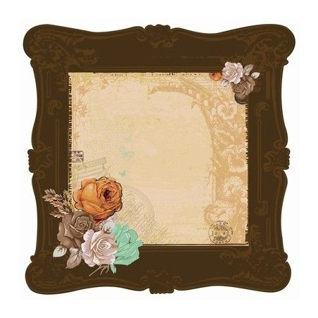 Papel Scrapbooking con forma. Brass - Miss Empire