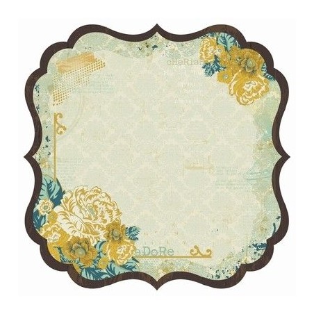 Papel Scrapbooking con forma. Token- Hidden Treasure