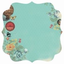 Papel Scrapbooking con forma. Wonderland- Looking | L'aura Bella