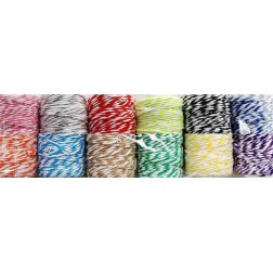 Cintas . Cordel bicolor. Varios colores. 1m x 2mm. L'aura Bella