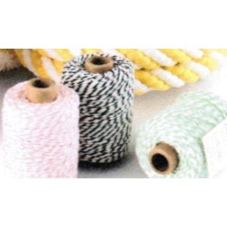Cintas. Cordel bicolor. Baker twine. 2mm. Se vende por metros.Vivant