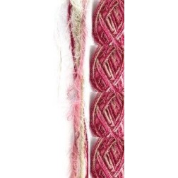 Cintas . Flaxcord tricolor. Hilo de lino. Tres colores. 1mm. Se vende por metros.Vivant