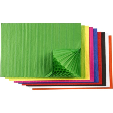 Papel de nido de abeja de varios colores para manualidades