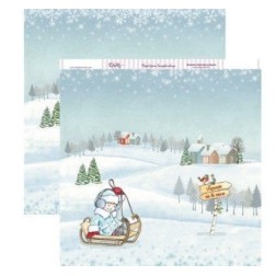 Navidad: niño en trineo