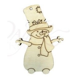 Muñeco de nieve con chistera