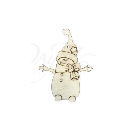 Muñeco de nieve con estrella