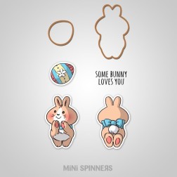 Conejo y huevo de Pascua