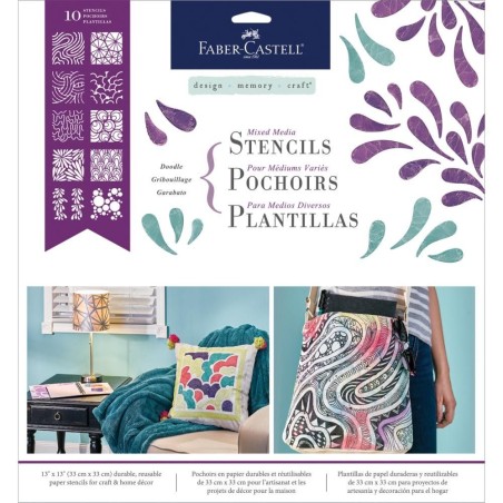 Doodle. 10 Plantillas. 33x33cm