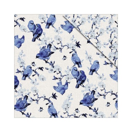 Floral Delight: Blue birds