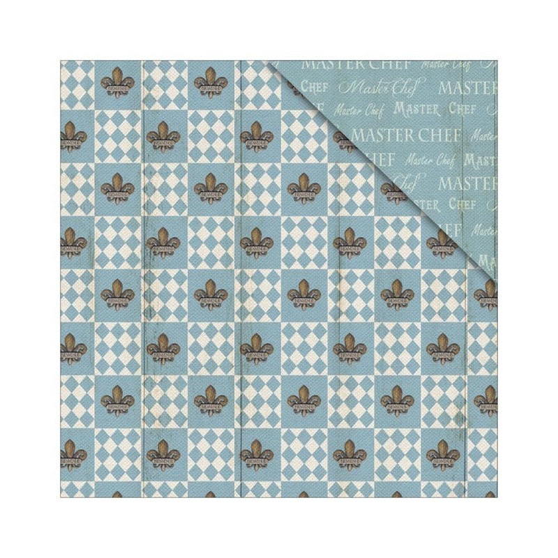 Papel para scrapbooking motivos culinarios Master Chef 2| L'aura Bella