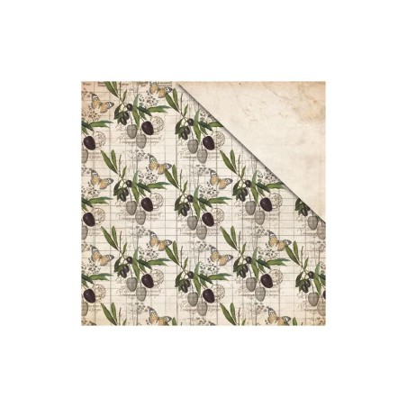 Hoja de papel para scrap Mother Hearth y motivos vegetales