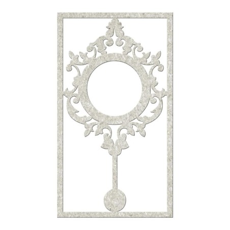 Reloj antiguo. Elemento decorativo de cartón