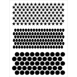 Fondos: estrellas, gotas y y flores