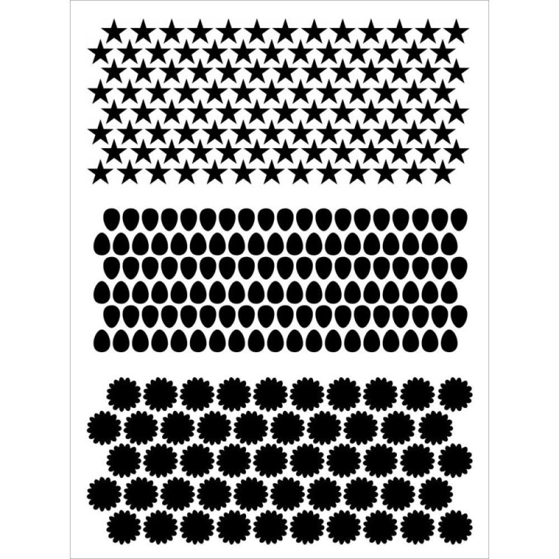 Fondos: estrellas, gotas y y flores