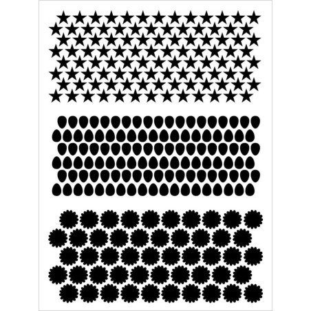 Fondos: estrellas, gotas y y flores