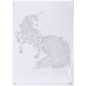 Póster con Unicornio para colorear