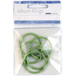 Anillas. Color: Verde lima. Diámetro: 3 cm