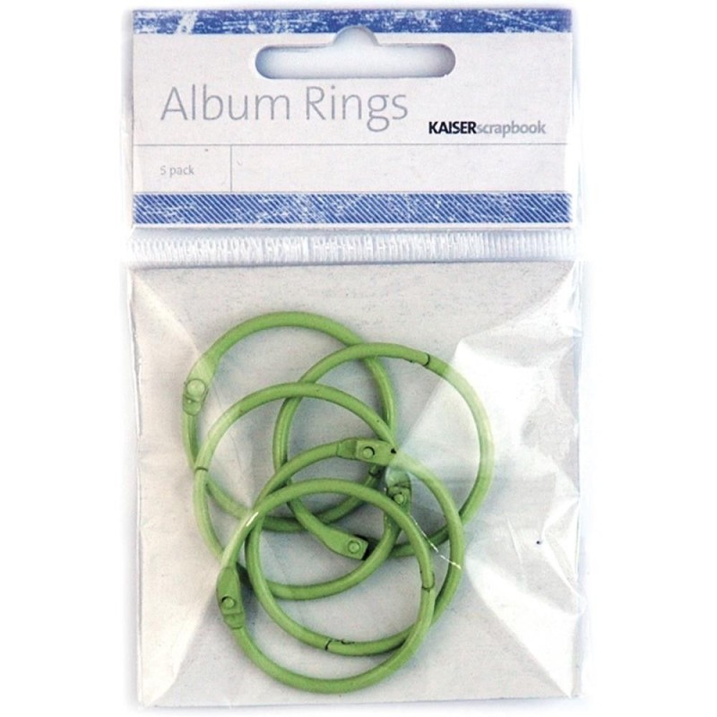 Anillas. Color: Verde lima. Diámetro: 3 cm