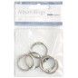 Anillas. Color: Plateado. 2 cm de diámetro