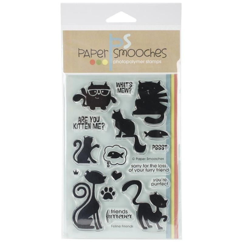 Feline Friends. Pack de 17 sellos
