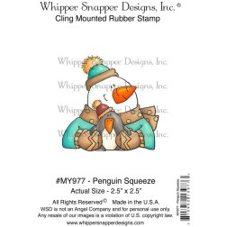 Muñeco de nieve abrazando a un pingüino