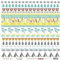 Forest Friend: bear, fox and teepee. Scrapberry's | L'aura Bella