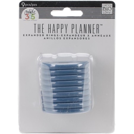9 anillas, Planner Discs. Azul. 4.4 cm. Create 365 | L'aura Bella