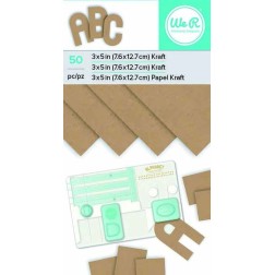 Hojas Kraft. 60 uds. Para Alphabet Puch