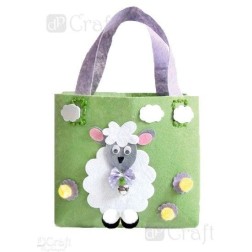 Bolso verde con oveja