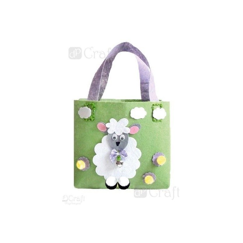 Bolso verde con oveja