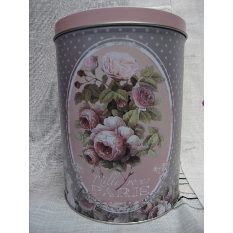 caja de lata redonda grande